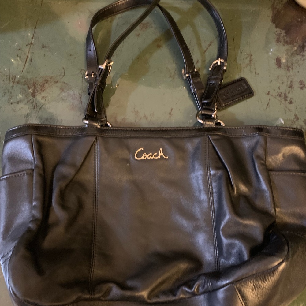 Leather Coach purse